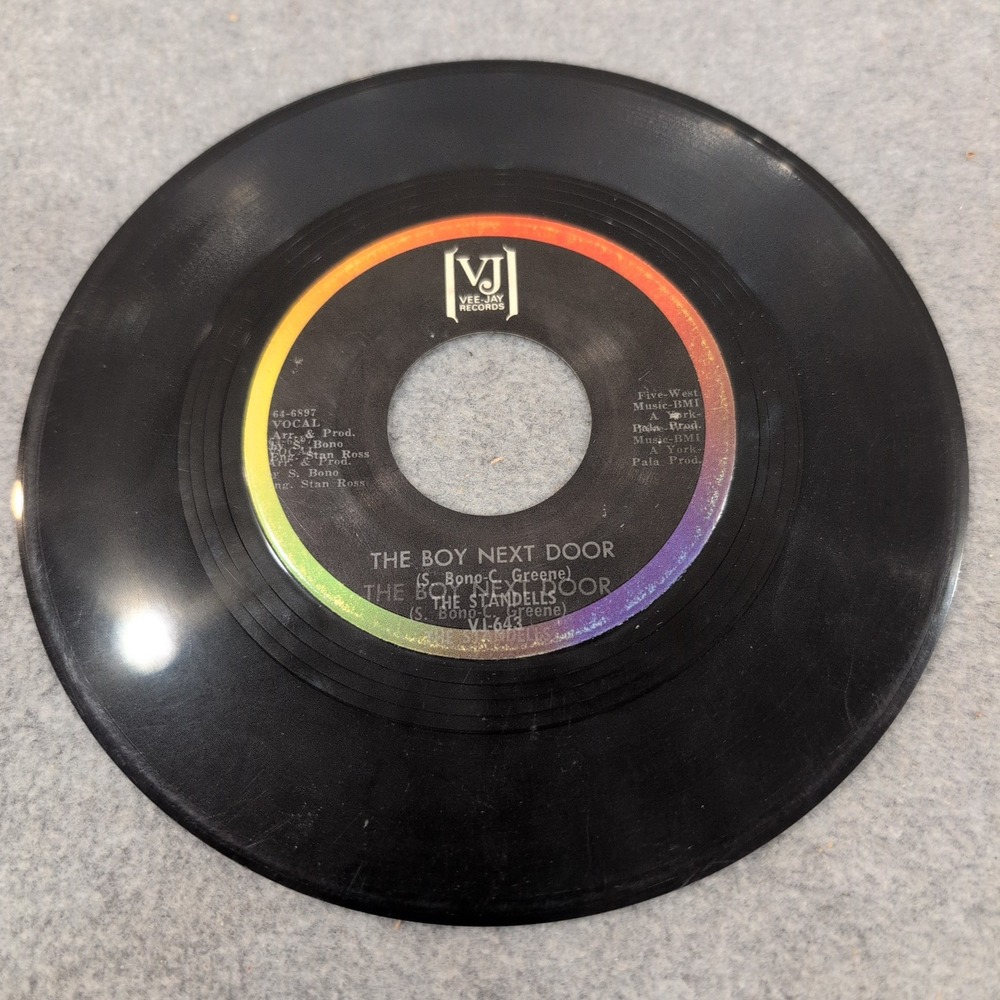 The Standells B. J. Quetzal / The Boy Next Door 45 RPM Vee-Jay Records VJ-643 - Picture 4 of 4